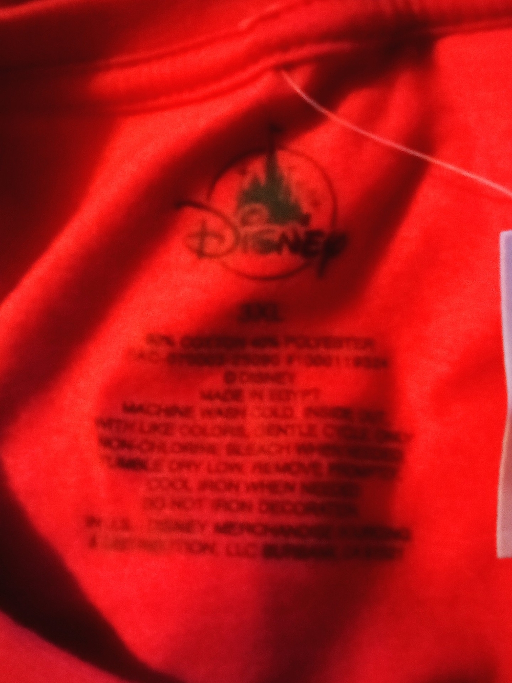 Disney Red Women Short Sleeve T‑Shirt with Mickey Graduation Graphic ( Bag Q ) - Picture 4 of 4